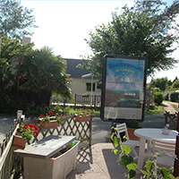 Entrée intérieure du camping Le Moulin des Oies